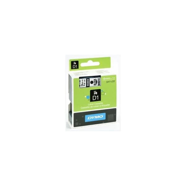 Nastro d1 19mmx7m nero/bianco - S0720830A