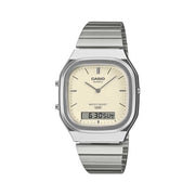 Orologio casio aq 240e 7a2ef edgy silver e yellow