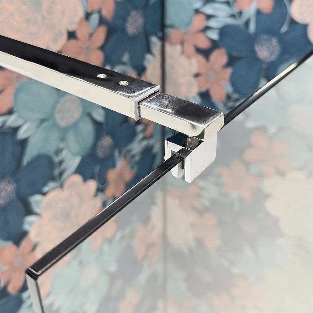 Doccia Walk-In 110 cm trasparente 8 mm profilo cromo H 200 cm  Tay