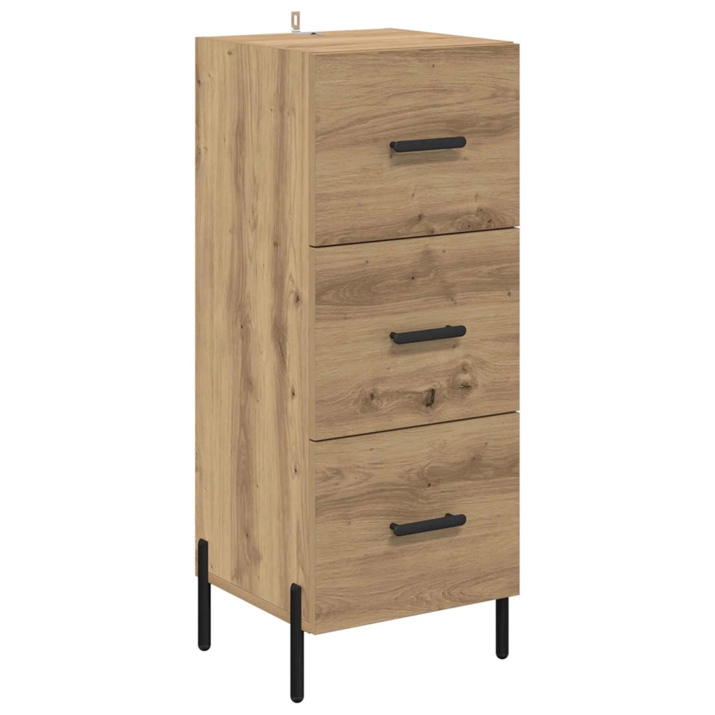 Credenza rovere artigianale 34 x 34,5 x 90 cm Legno multistrato