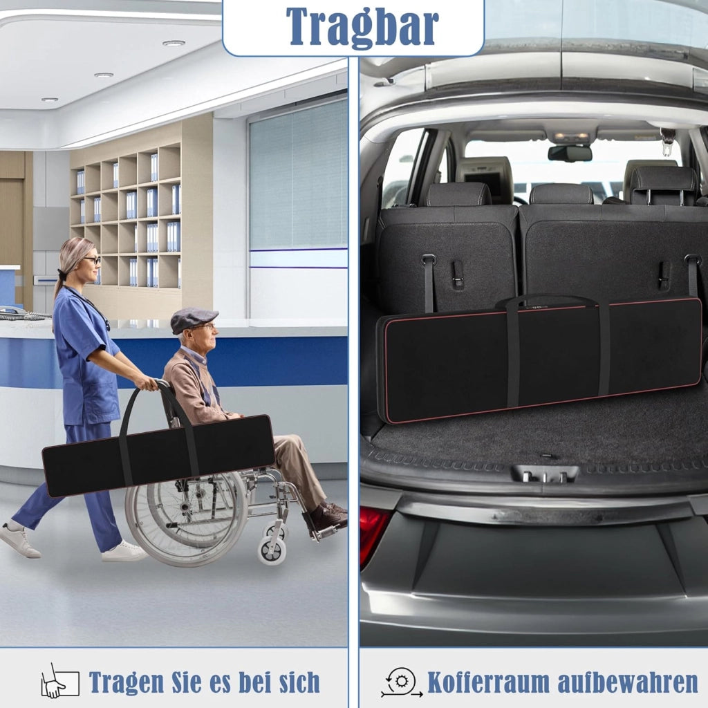 Set di 2 rampe telescopiche in alluminio da 91 a 153 cm - Portata massima: 300 kg - Rampa telescopica di accesso - Rampa di accesso regolabile e portatile per sedie a rotelle e scooter