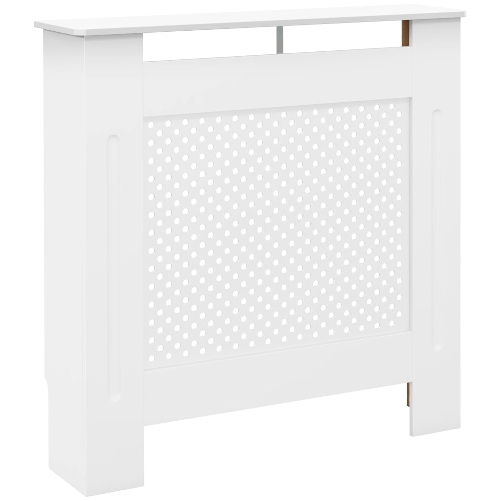 Coperchio per termosifone ¨C zephmum ¨C legno bianco 78x19x82 cm