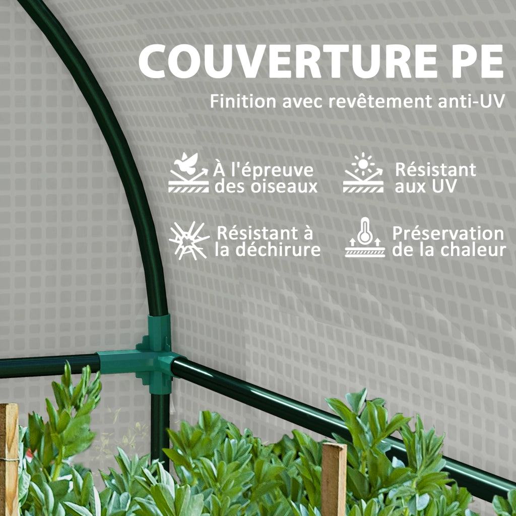 Serra da giardino ¨C zephmum ¨C Bianco 1.8 m2 4 finestre