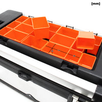 Valigetta porta attrezzi acciaio inox e plastica Cassetta portautensili con maniglia