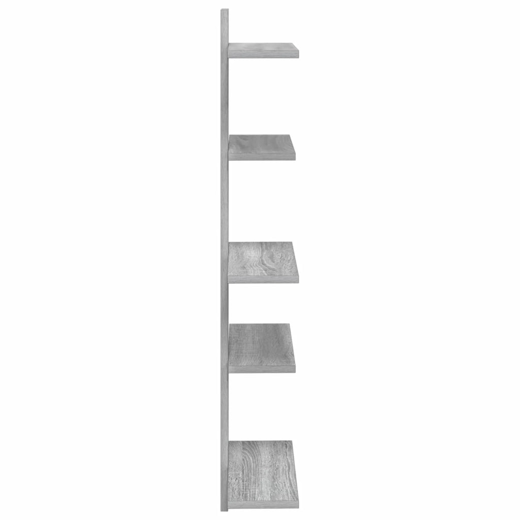 Mensola a muro flottante Sonoma grigio 48,5 x 15 x 101 cm 8012201