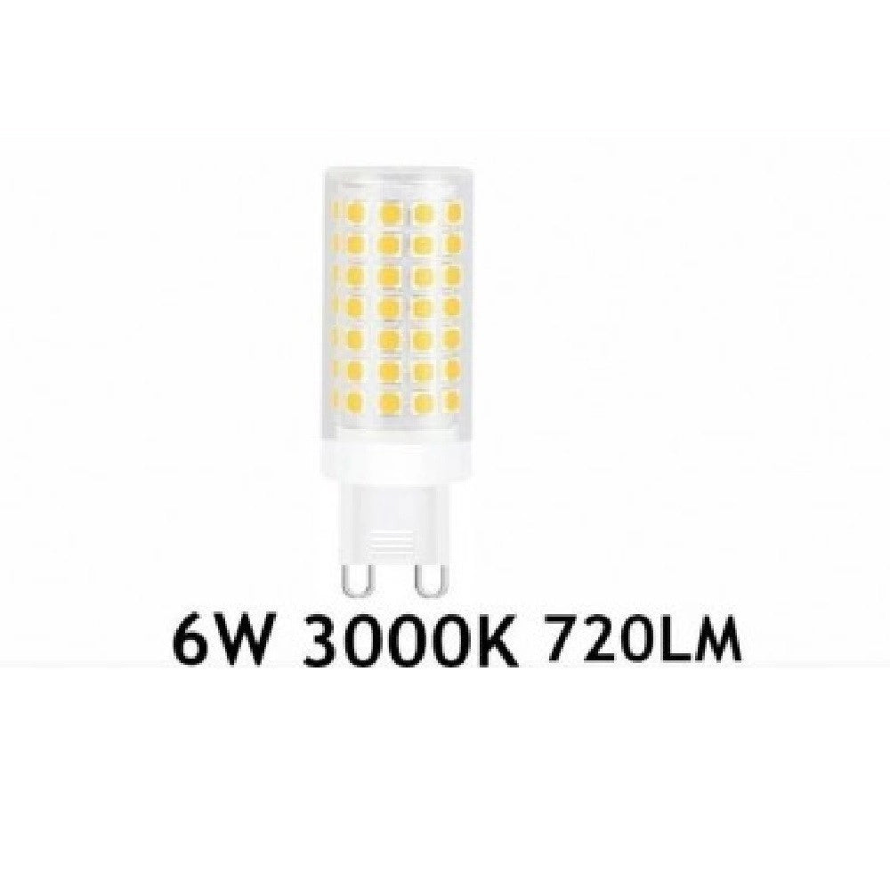 Trade Shop - Lampadina Led G9 6 Watt 720lm Luce Calda 3000k Naturale 4000k Fredda 6500k -