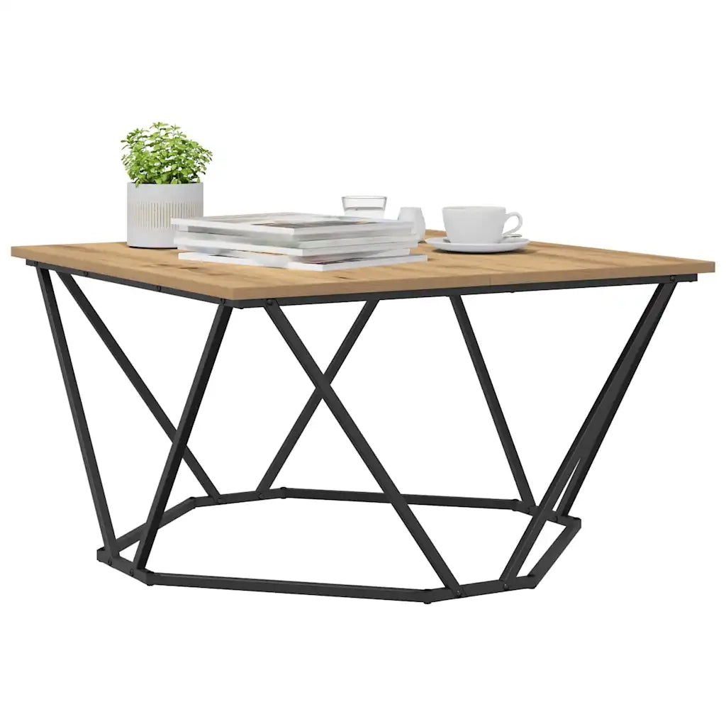 Tavolino da salotto Rovere artigianale 80 x 80 x 45 cm 868278