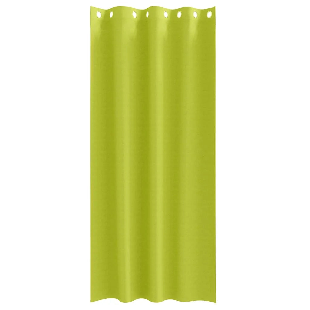Tende Blackout con Anelli 2 pz Verde 245 x 140 cm Poliestere 4107391