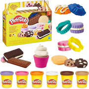 Play-Doh , Playset Piccola Pasticceria.Include 6 Vasetti di Pasta Modellabile e Accessori,Hasbro. Eta 3+