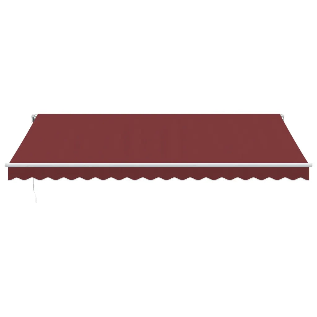 vidaXL Tenda da Sole Retrattile Automatica Bordò 450x350 cm