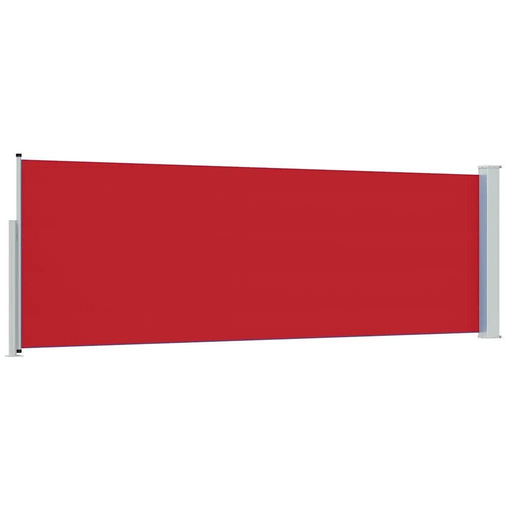Tenda Laterale Retrattile per Patio-Tenda parasole per balcone 100x300 cm Rossa 649471