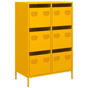Credenza | Madia | Buffet da pranzo | Armadio da pranzo Giallo Senape 68x39x101,5 cm in Acciaio