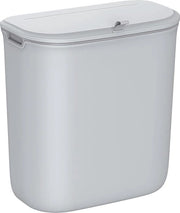 Contenitore di rifiuti appeso 9 litri - contenitore di compost per cucina - coperchio - fissaggio alla parete - ganci - adesivi - porta armadio - grigio