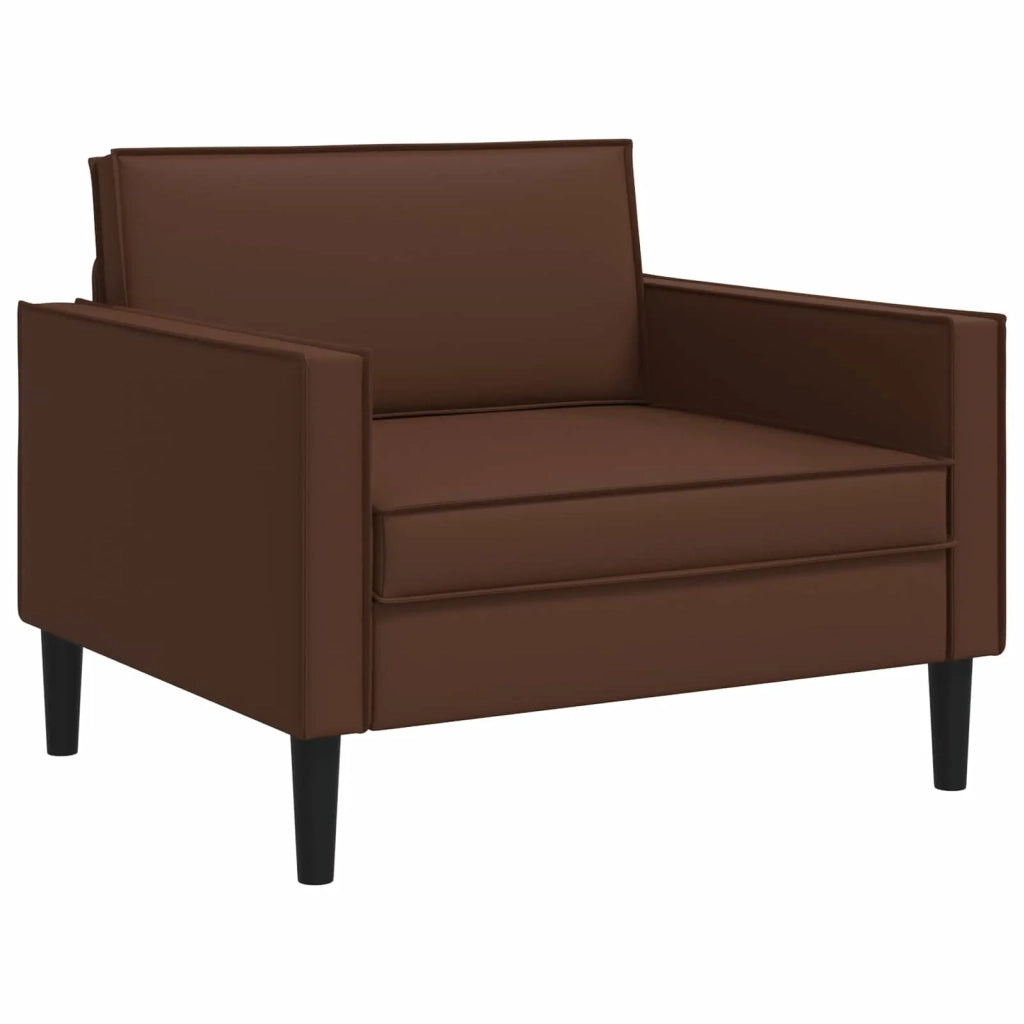 Poltrona XL Marrone Similpelle 42043519