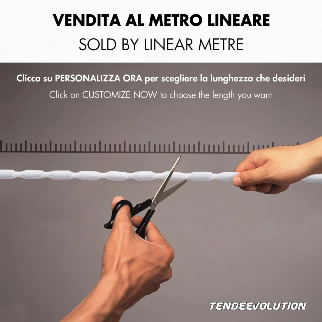 Filo in Piombo Rivestito per Tende - Aggiunge Peso e Stile ai tuoi Tessuti - Made in Italy, Morbido e Flessibile, 50 gr/mt - Venduto al Metro Lineare