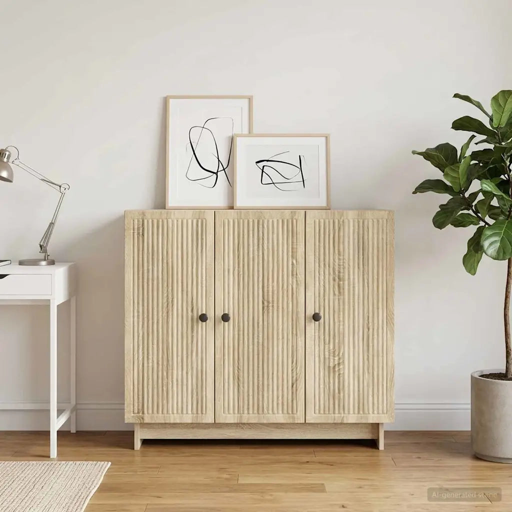 Credenza Rovere Sonoma 89 x 34,5 x 80 cm Legno ingegnerizzato 893957