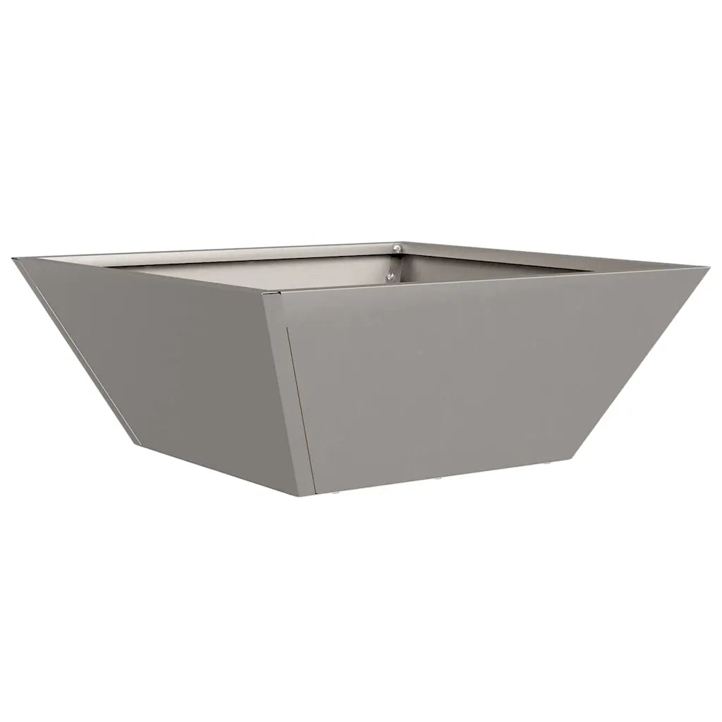 Set di 5 fioriere in metallo dal design moderno per giardini esterni 40 x 40 x 15 cm in acciaio arrugginito 02_0052381