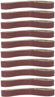 Set di cinture abrasive 1.2x2.1in (30x533mm) - Pacchetto da 10, 600# Grit, per levigare, lucidare e pulire.