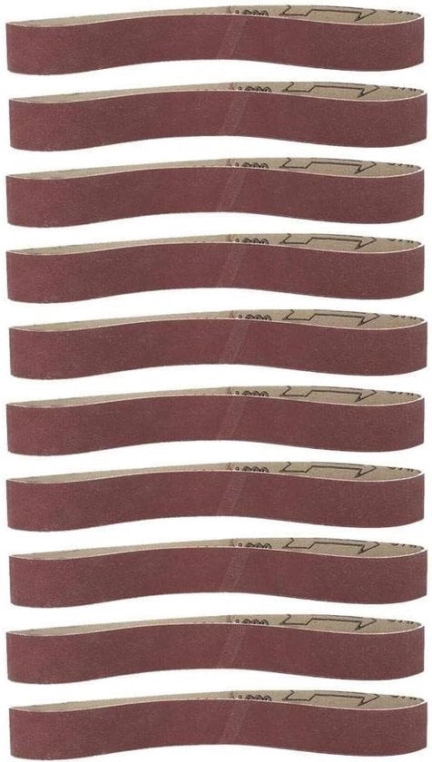 Set di cinture abrasive 1.2x2.1in (30x533mm) - Pacchetto da 10, 600# Grit, per levigare, lucidare e pulire.