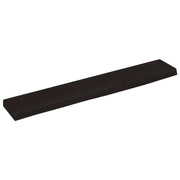 Ripiano Muro | Scaffale a Parete | Mensole Parete Marrone Scuro 60x10x2 cm Massello Rovere Trattato