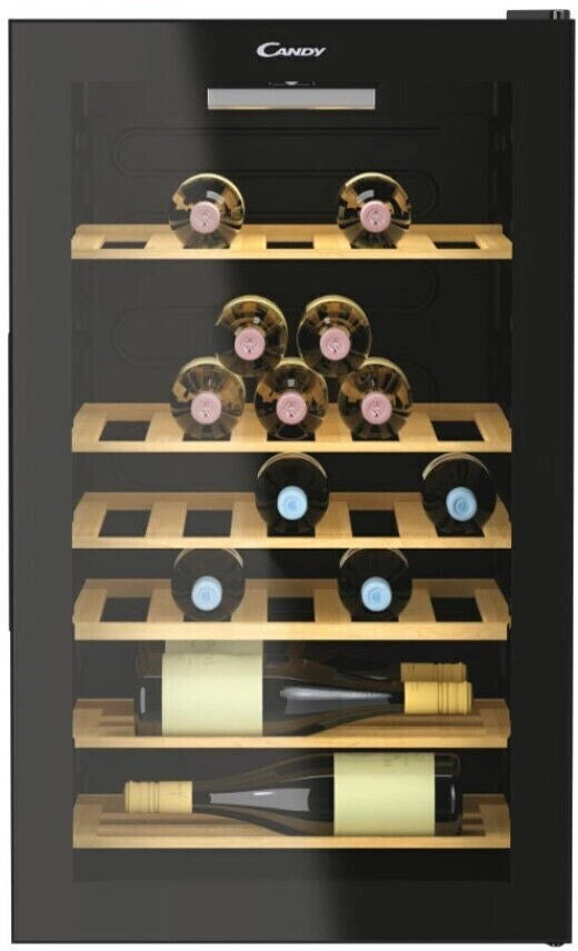 Candy Cantinetta CWC 150 MHF Cantinetta Vino 41 Bottiglie, Classe G, 6 Ripiani, Nero a Libera Installazione
