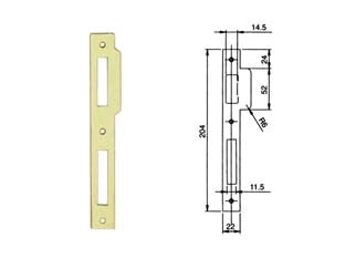 CONTROPIASTRA PIANA PER SERRATURE SERIE 200N- - (032016) - 10 pezzi ISEO