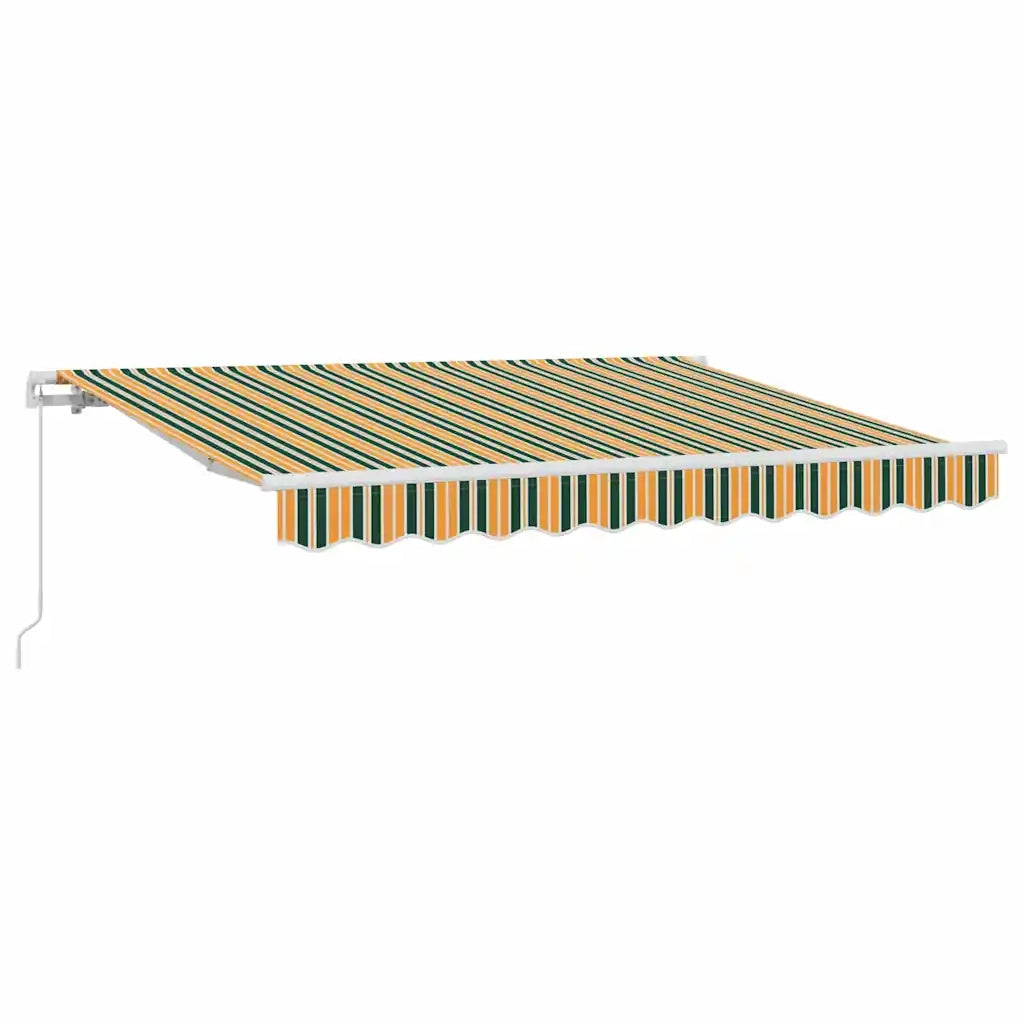 Tenda Retrattile Verde e Giallo 300 x 200 cm 3329609