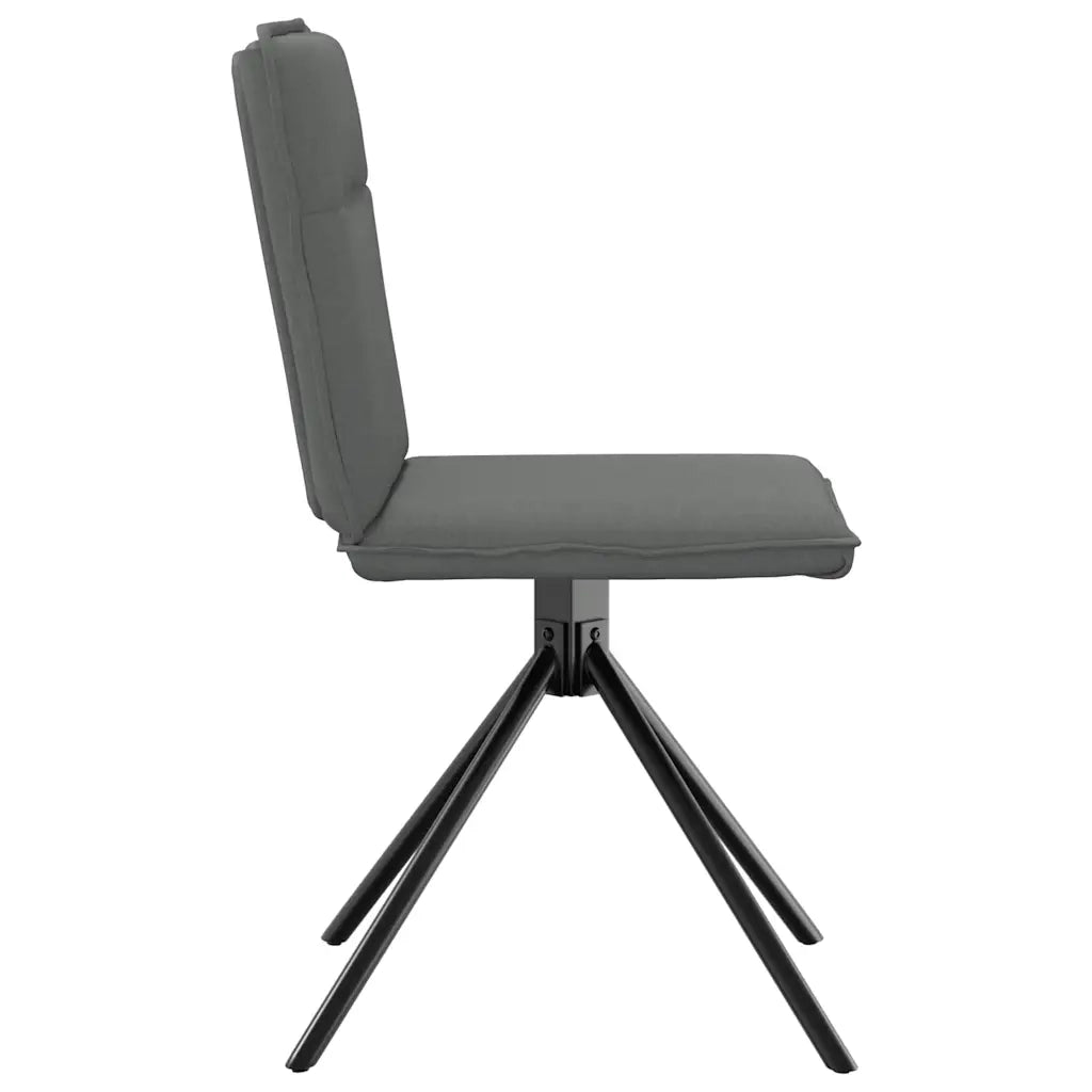 Sedie da Pranzo 2 pz Grigio Scuro in Tessuto 4101233
