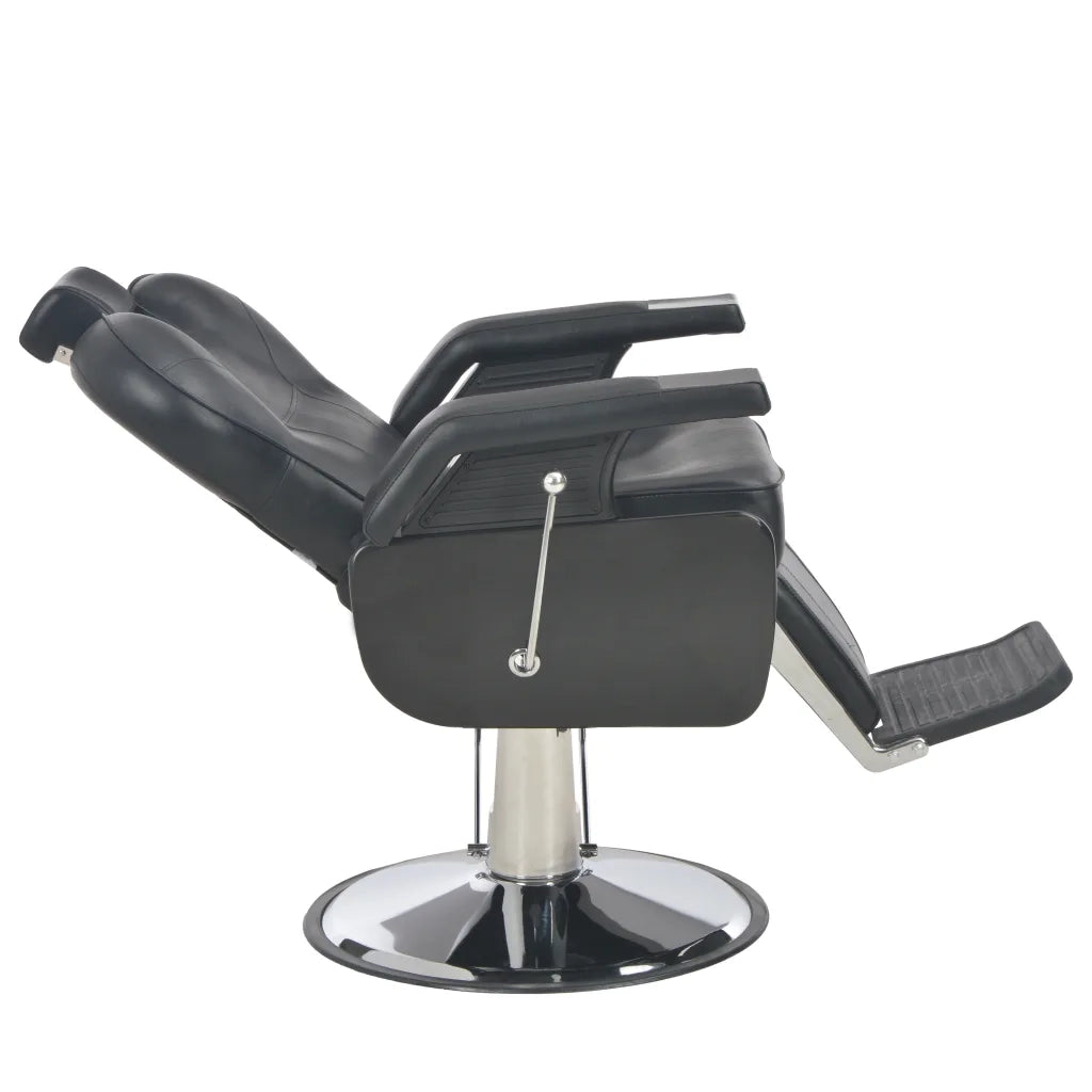 Poltrona da Barbiere Nera 72x68x98 cm in Similpelle 110166