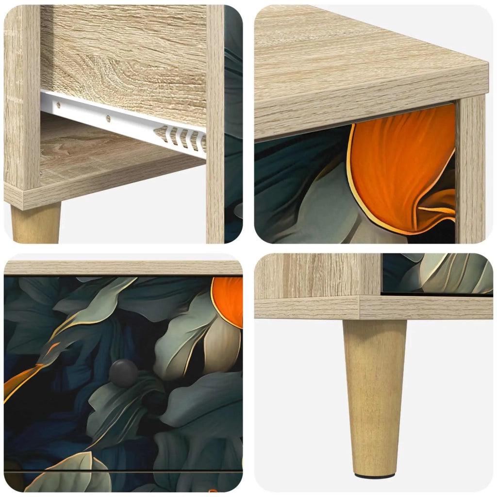 Armadio da Notte LOCHEM 2 pz Rovere Sonoma 36 x 33 x 60 cm 8007272