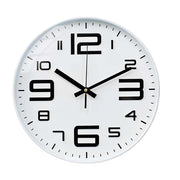 Orologio da parete silenzioso moderno da 31 cm per ufficio o soggiorno Bianco Avizar