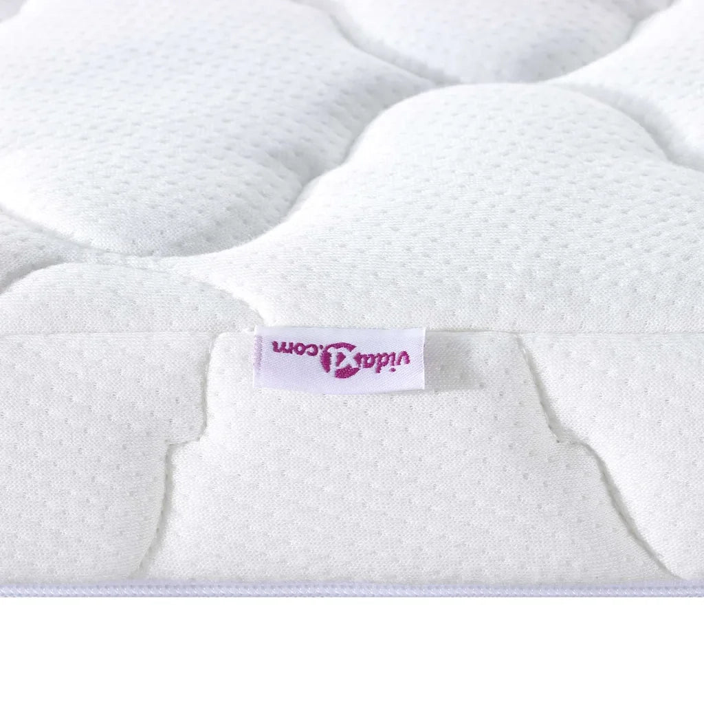Topper al cocco Bianco 90 x 200 cm Tessuto Jacquard CFW1883309