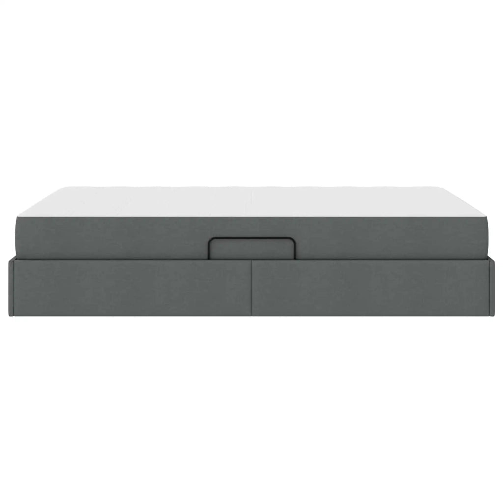 Letto con contenitore e materasso Grigio scuro 120 x 190 cm 3399647