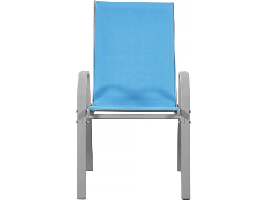 Sedia da giardino textilene "Cordoba" -Phoenix-Blu-Set di 2