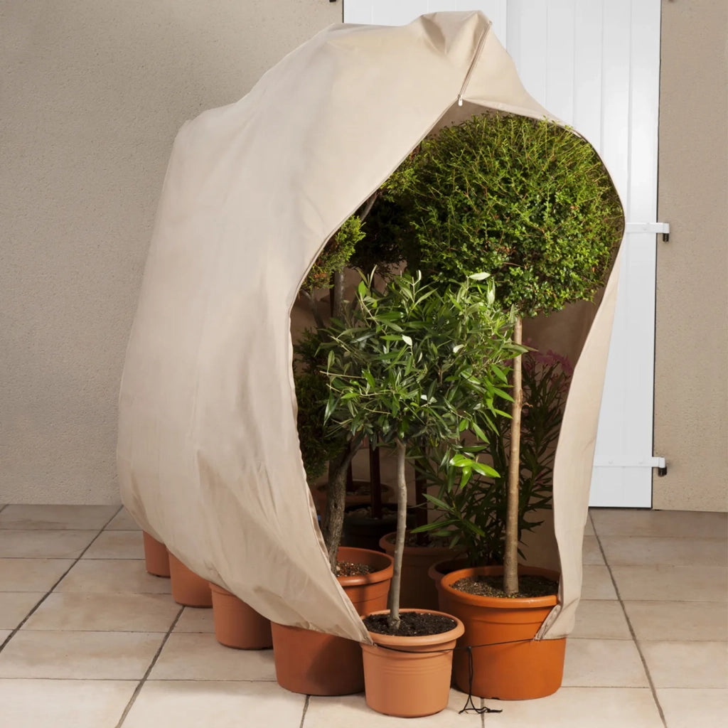 IDMarket - Set di 3 copertura invernale per piante 80 x 160 cm