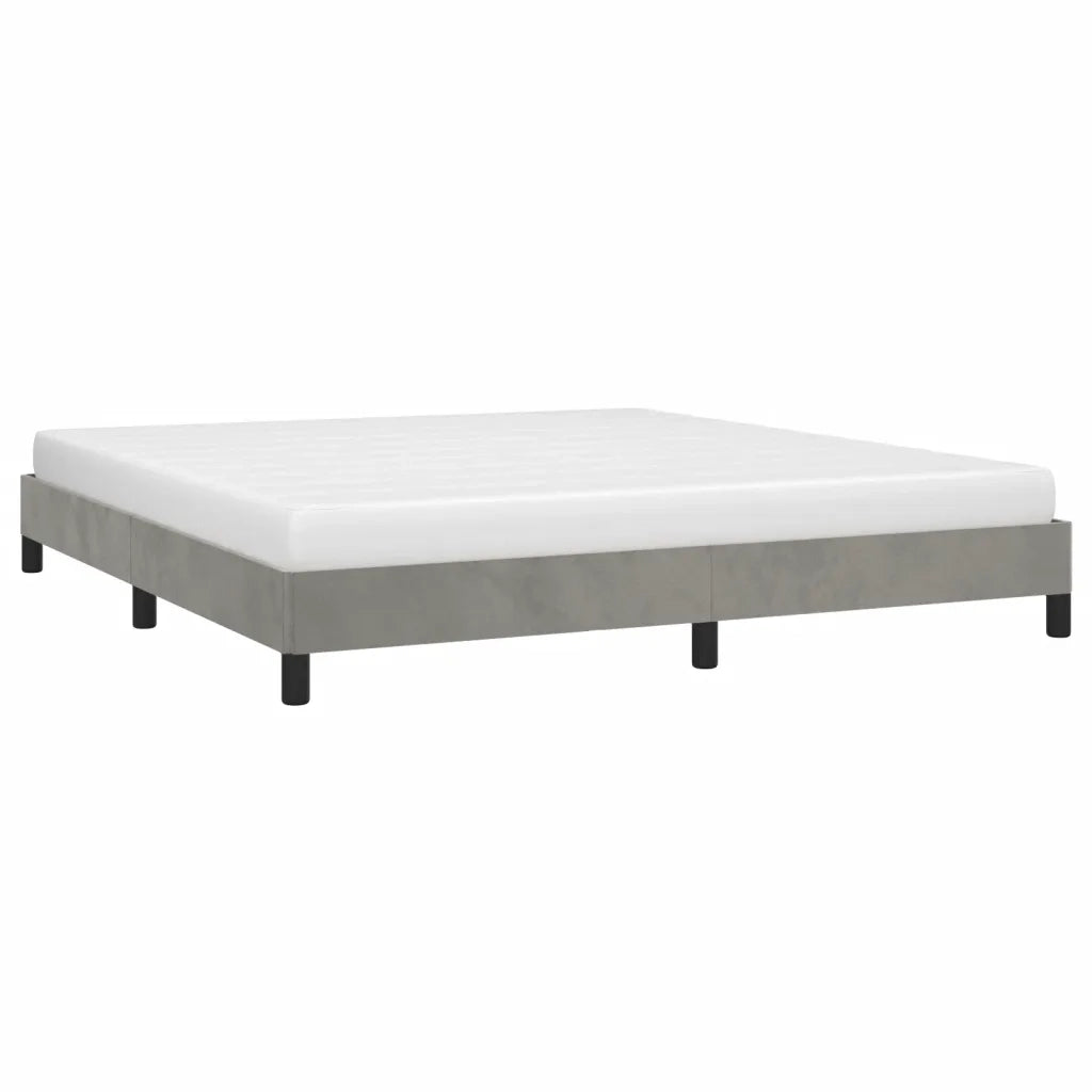 Giroletto Grigio Chiaro 180x200 cm in Velluto