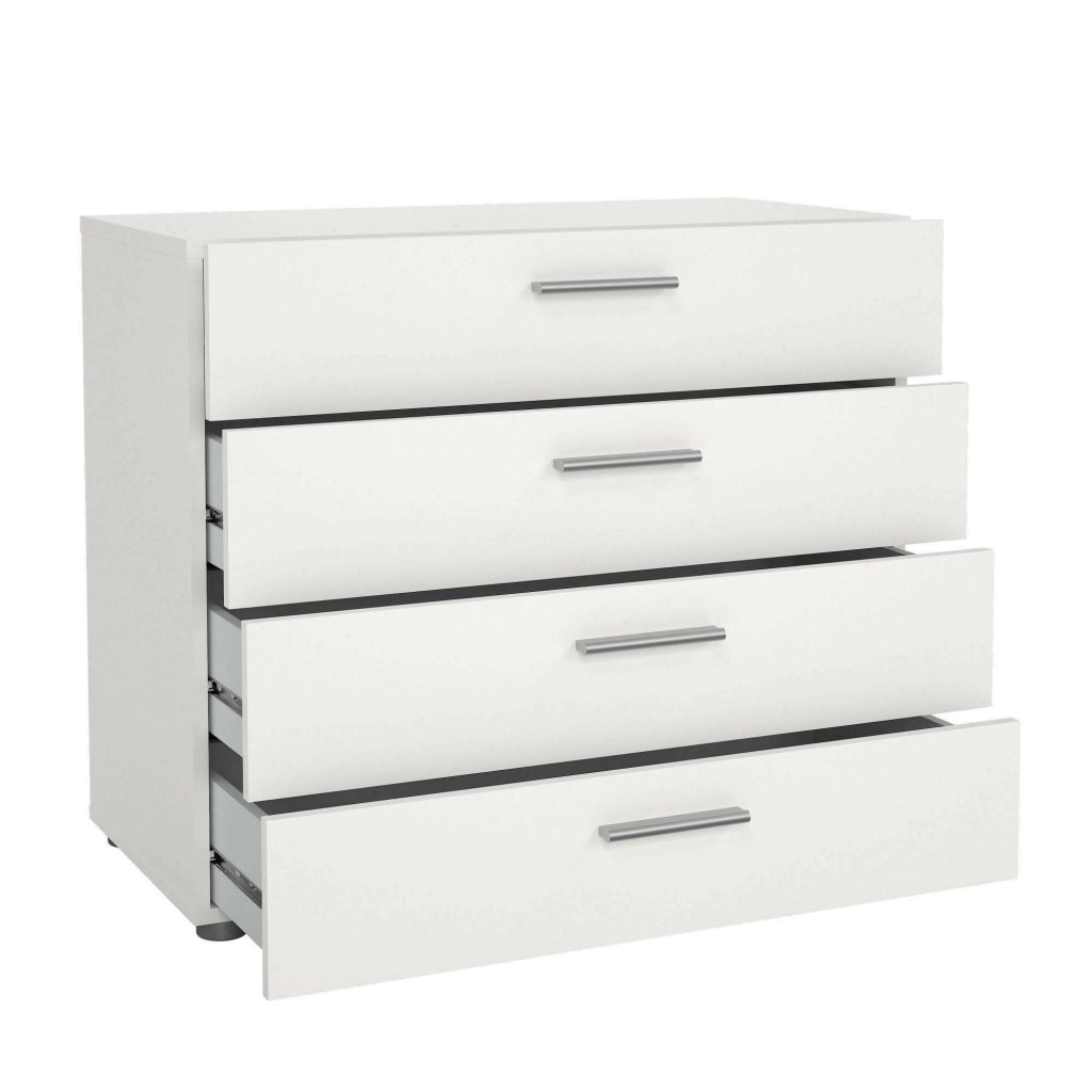 Cassettiera Arwen, Settimino multiuso, Comò camera da letto, Mobile con cassetti, 80x40 h68 cm, Bianco