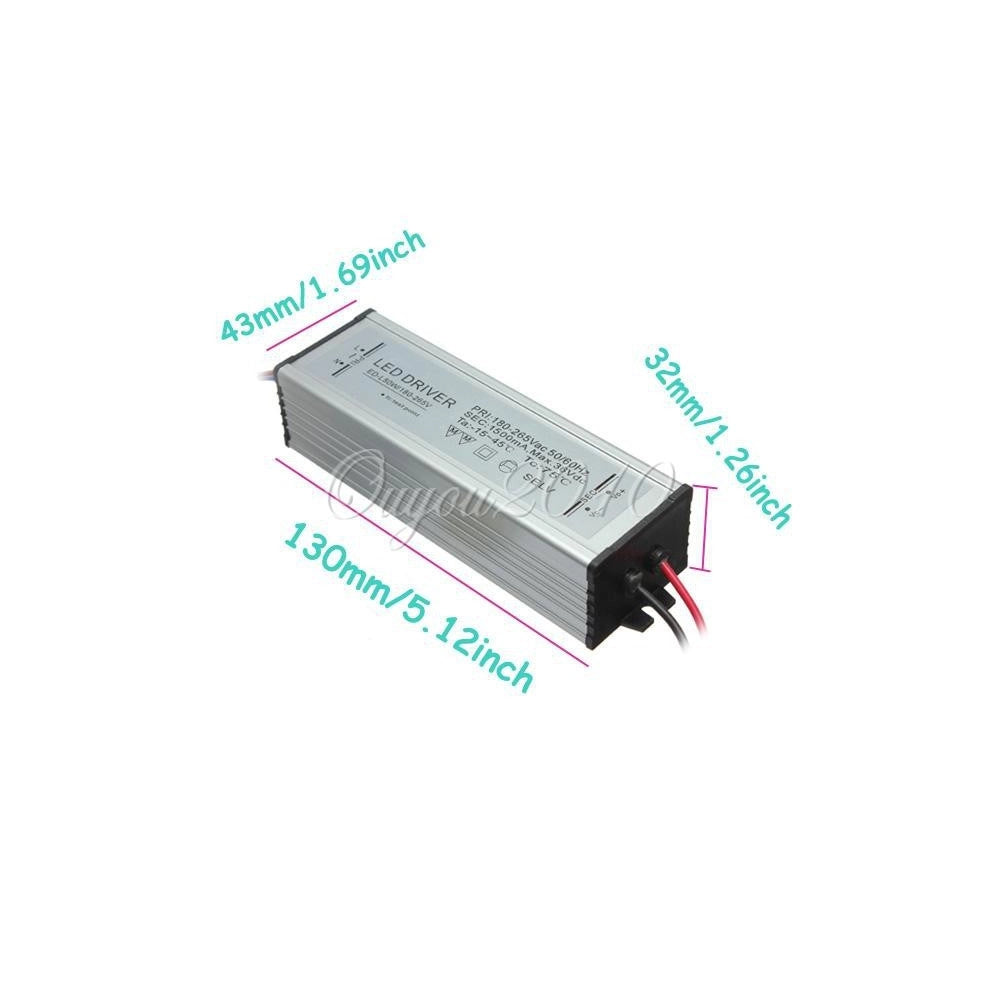 Trade Shop - Ricambio Led Driver 10w 20w 30w 50w Per Faro A Led Corrente Continua Alluminio -