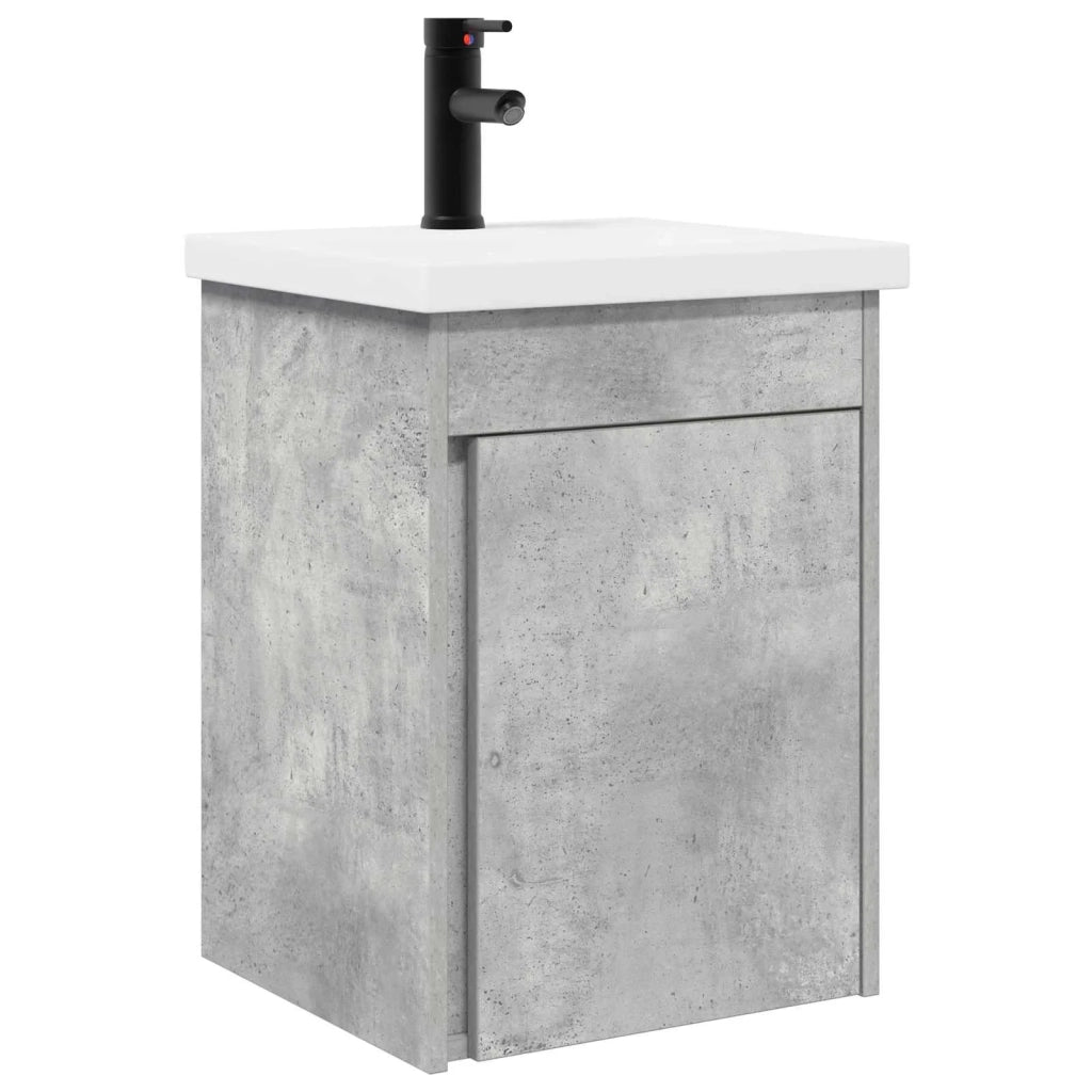 Mobile bagno con rubinetto Grigio Cemento 42 x 40 x 74,5 cm 889532