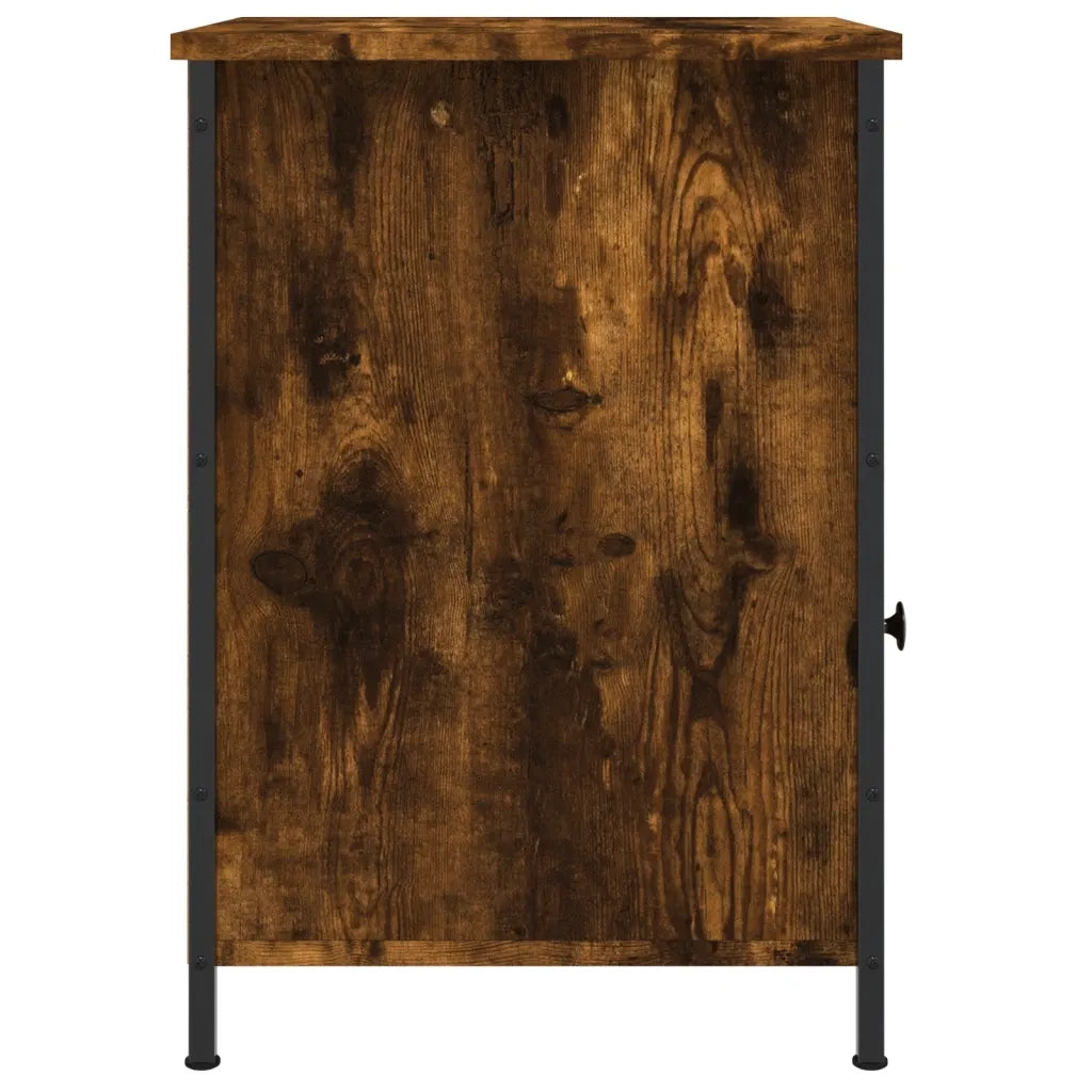 Comodino-Tavolino da notte Rovere Fumo 40x42x60 cm Legno Multistrato 325304