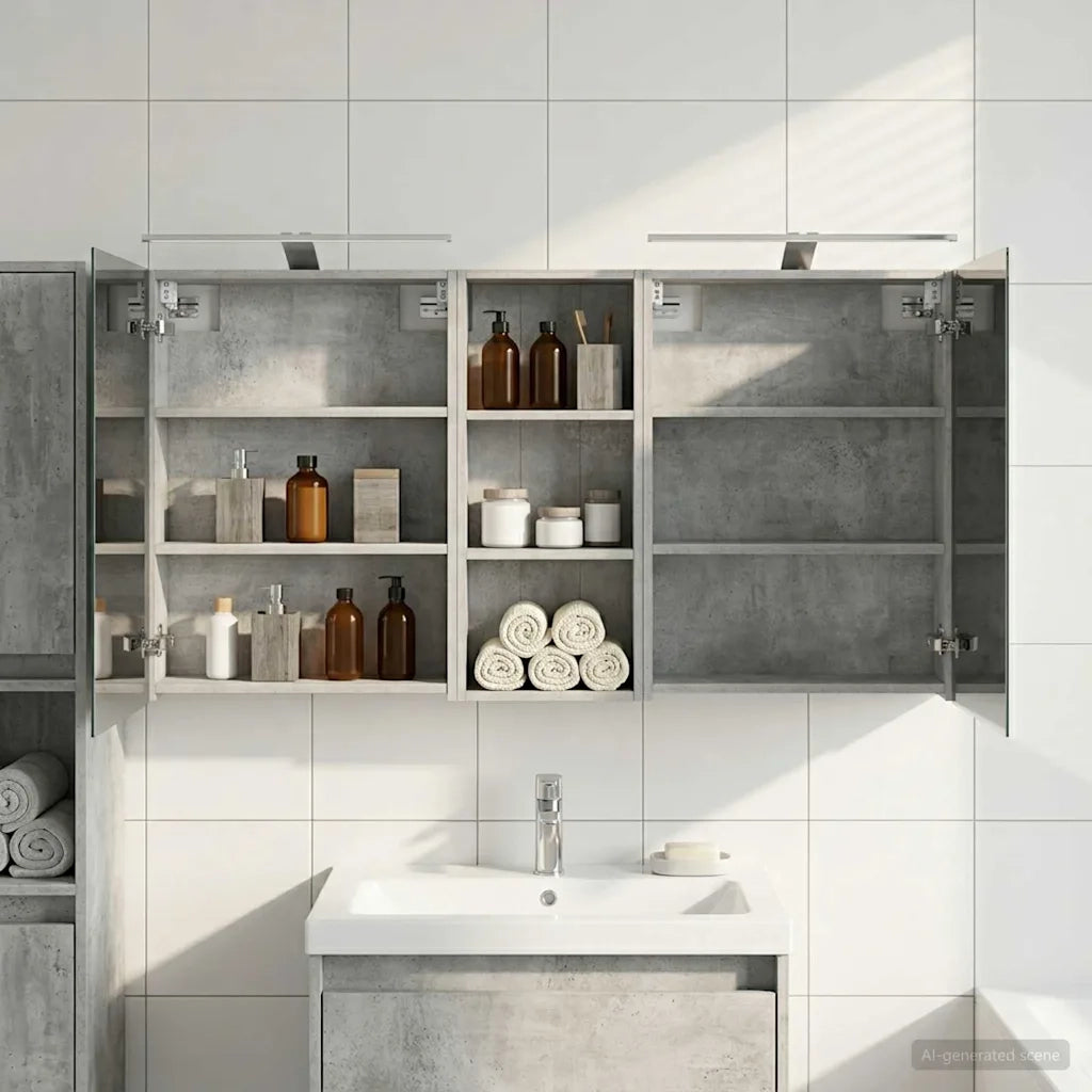 Set di Armadi da Bagno con lo scaffale 3 pcs 130 x 14,5 x 70 cm 3403771