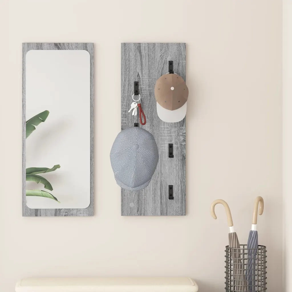 Appendiabiti a muro Grigio Sonoma 30 x 1,5 x 80 cm CFW4353710