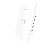 Interruttore Da Parete Touch 1 Tasto, WIFI 2.4G Matter, TUYA, Smart Life,Apple Home, Google Home, Alexa, SmartThings, 10A, AC 90-250V, 50/60HZ, 120X72X38mm, IP20, Bianco