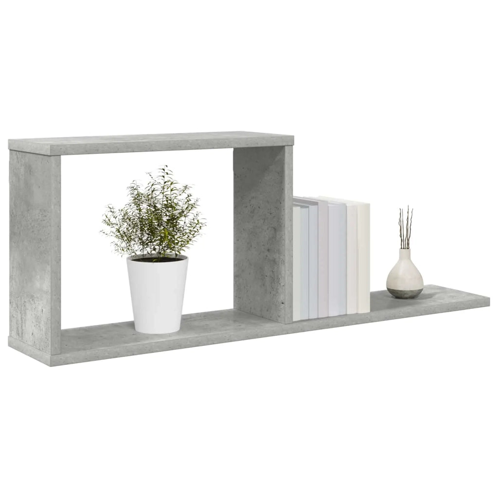 Scaffali flottanti 2 pcs Grigio Cemento 80 x 15 x 30 cm 8012323
