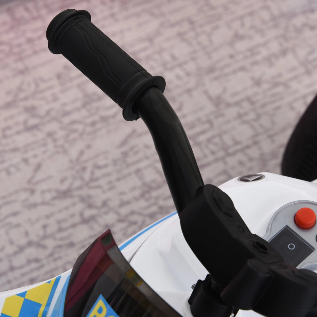 Moto a Spinta per Bambini 18-36 Mesi Cavalcabile a 3 Ruote con Musica e Fari Azzurro