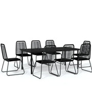 Set da pranzo da giardino mobile da esterno 9 pz nero 02_0014118