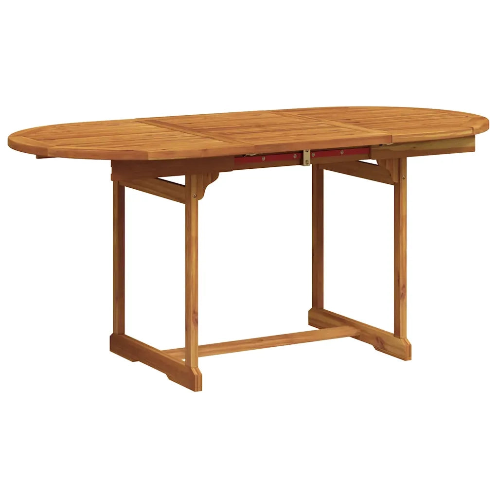 Set Pranzo da Giardino 7pz Legno Massello di Acacia e Textilene