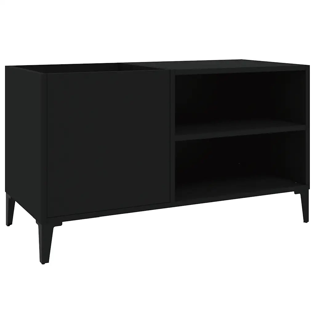 Mobile Porta Dischi Nero 84,5x38x48 cm in Legno Multistratocod mxl 79772