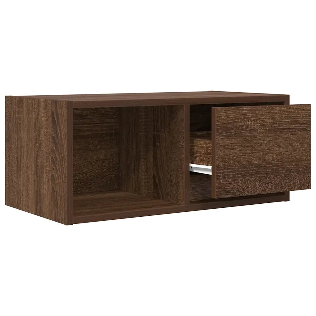 Mobili TV 2 pz Rovere Marrone 60x31x25,5 cm Legno Multistrato