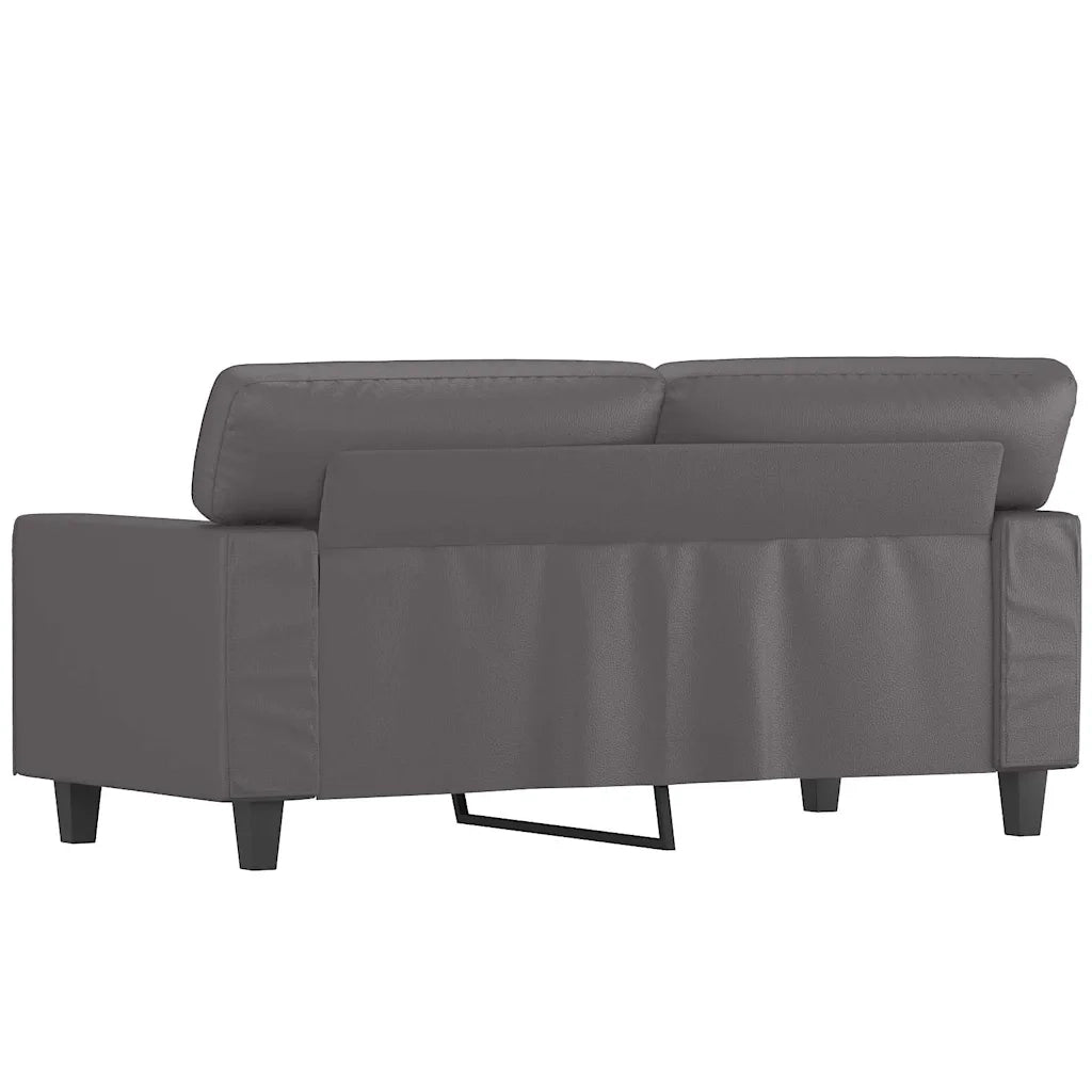Divano a 2 Posti Grigio 120 cm in Similpelle 359414